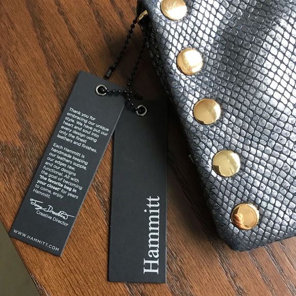 NWT Hammitt “Pierce” Silver Crossbody Handbag/Wallet - Picture 6 of 12